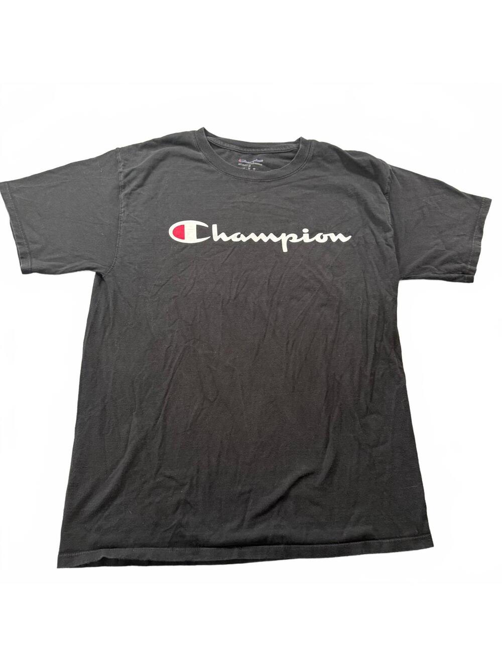 Champion Authentic Athleticwear Black Spellout Graphic T-Shirt